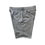 TODAY edition embroidery track shorts - steel 3