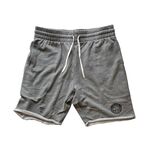 TODAY edition embroidery track shorts - steel 1