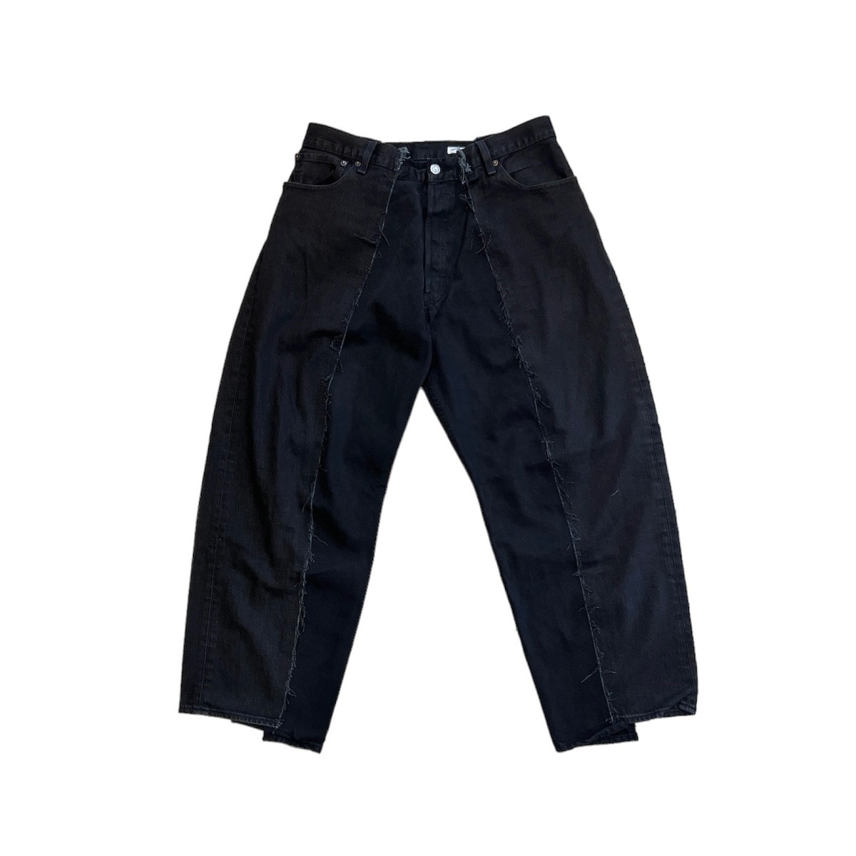 OLDPARK baggy jeans black -L - 画像2枚目