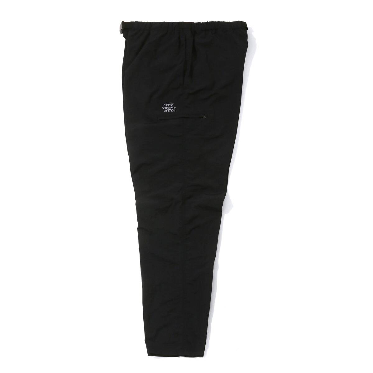 CITY COUNTRY CITY Embroidered Logo Nylon Pants-Black - 画像3枚目