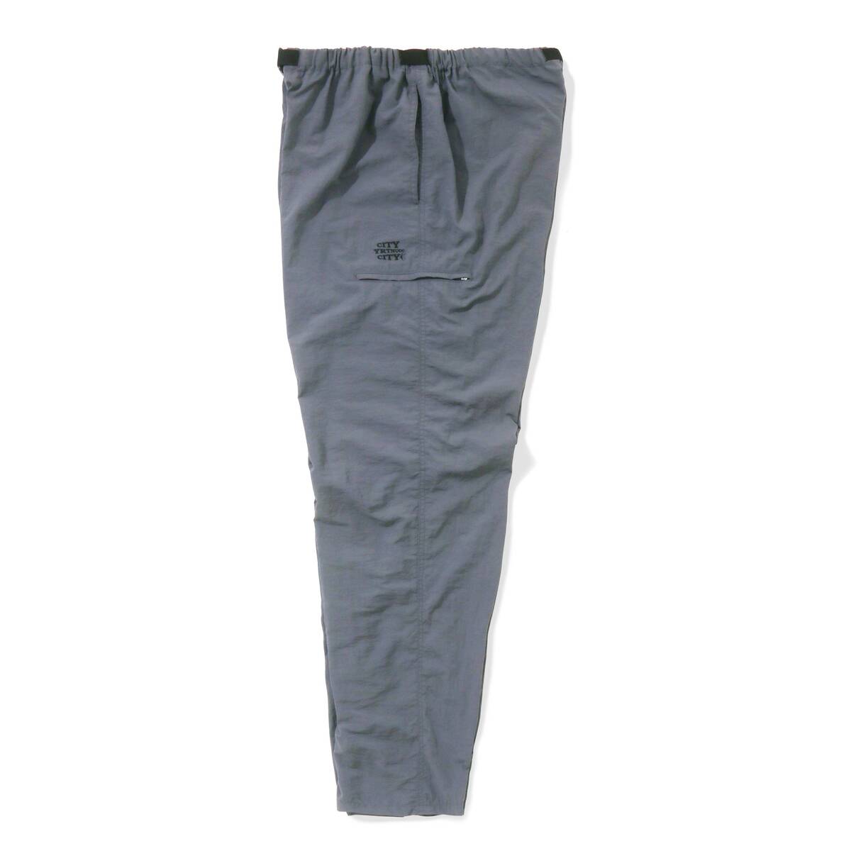 CITY COUNTRY CITY Embroidered Logo Nylon Pants-Gray - 画像3枚目