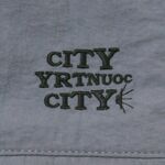 CITY COUNTRY CITY Embroidered Logo Nylon Pants-Gray 5