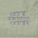 CITY COUNTRY CITY Embroidered Logo Nylon Pants-Ivory 5