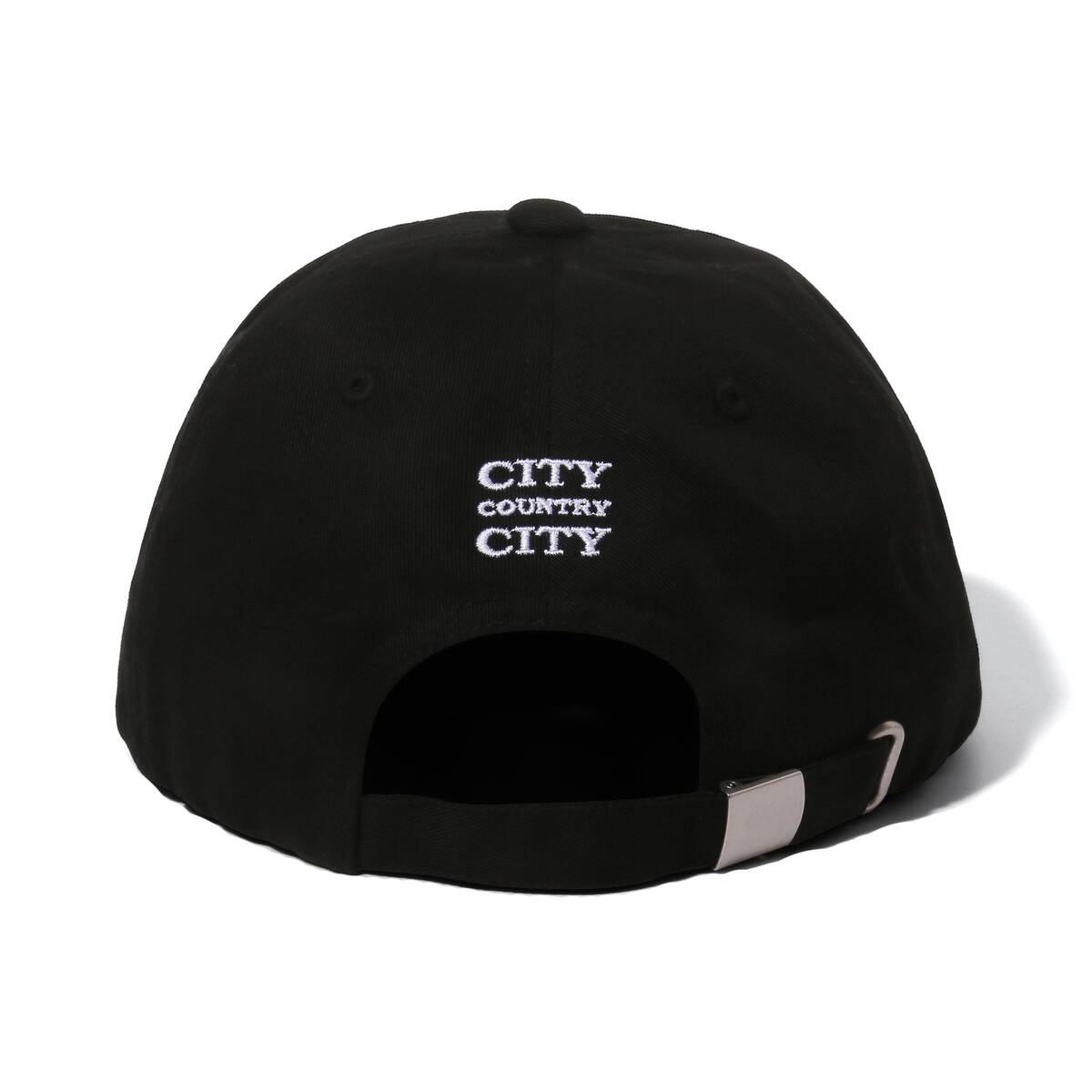 CITY COUNTRY CITY Embroidered Logo Cotton Cap C-black - 画像3枚目