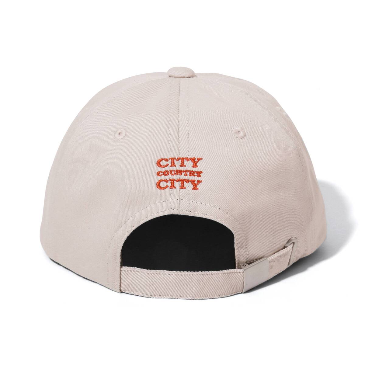 CITY COUNTRY CITY Embroidered Logo Cotton Cap C-Ivory - 画像3枚目