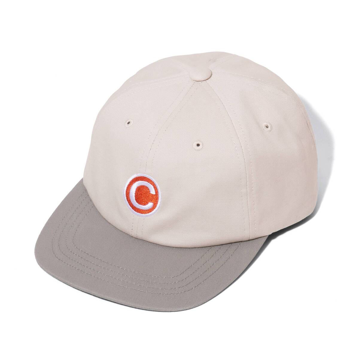 CITY COUNTRY CITY Embroidered Logo Cotton Cap C-Ivory 1