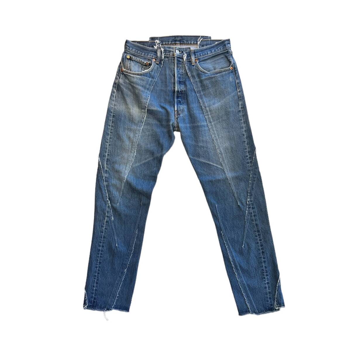 OLDPARK darts jeans 2 blue -L - 画像4枚目