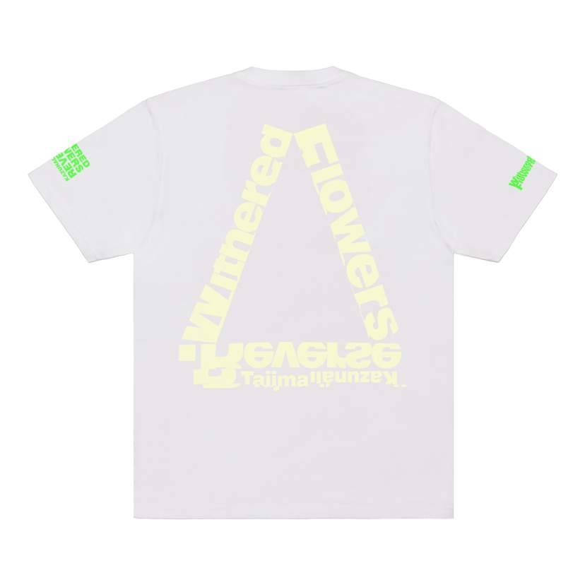 TAGS WKGPTY × Tajima Kazunali WITHERED FLOWERS REVERSE Nine pieces Effect Tee -yellow - 画像2枚目