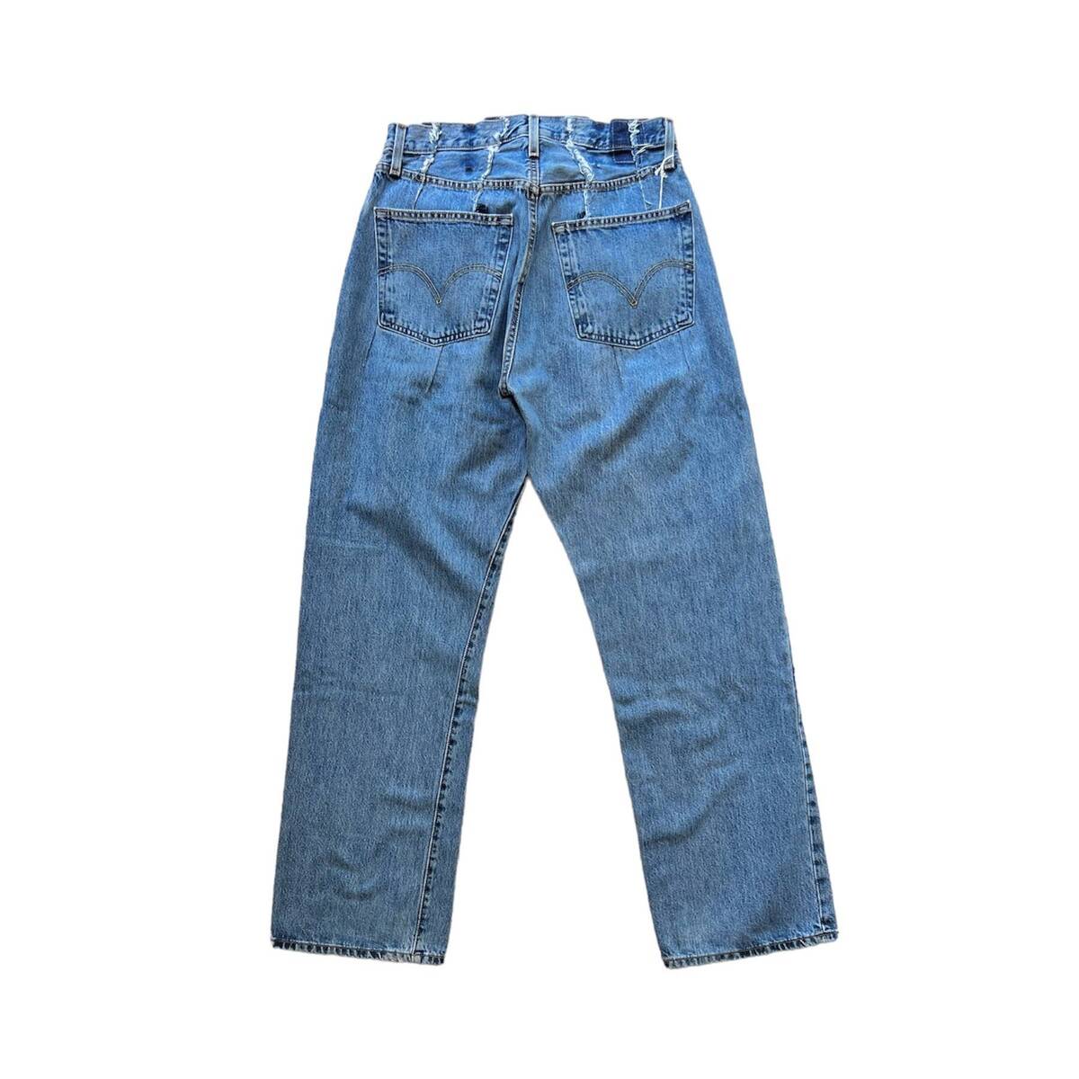 OLDPARK tuck jeans blue -M - 画像2枚目