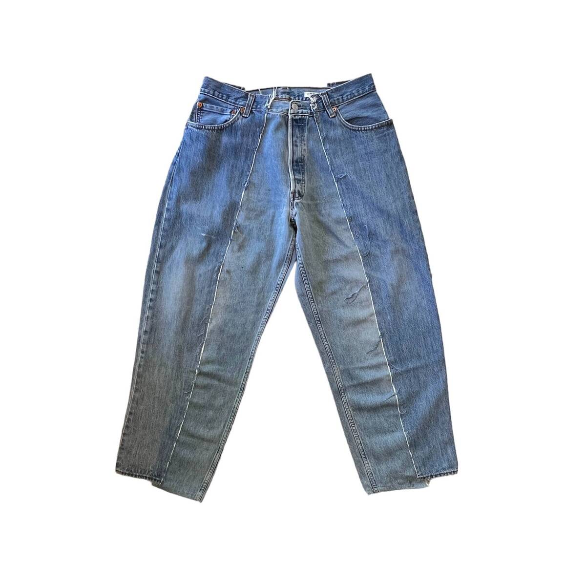 OLDPARK baggy jeans blue-L - 画像3枚目