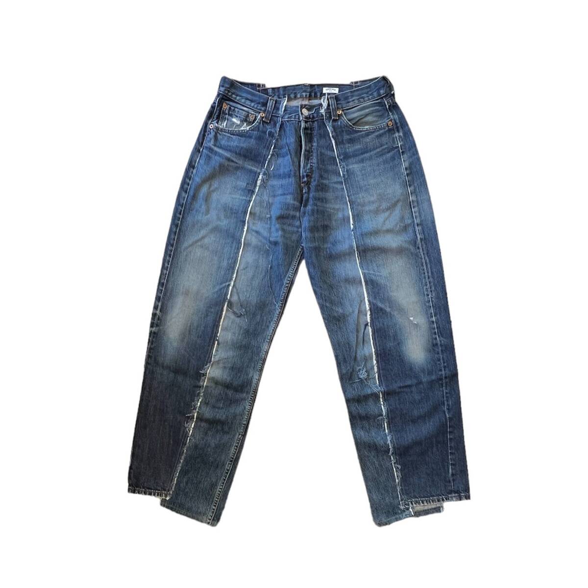 OLDPARK baggy jeans blue-L - 画像1枚目