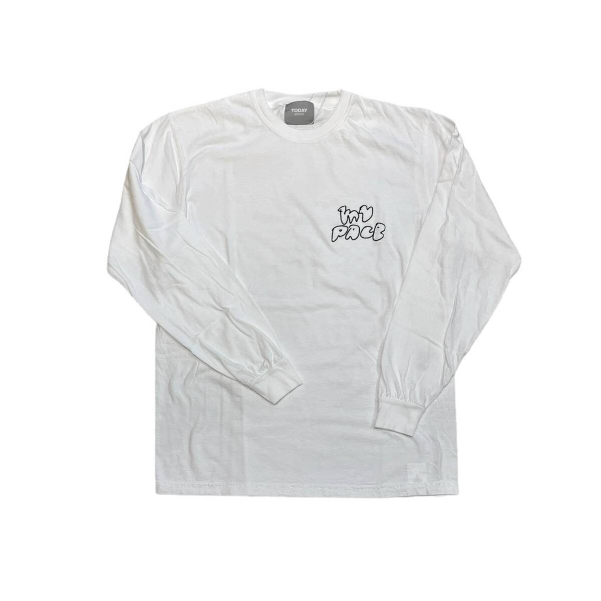 TODAY edition my pace #01 L/S Tee -white - 画像1枚目