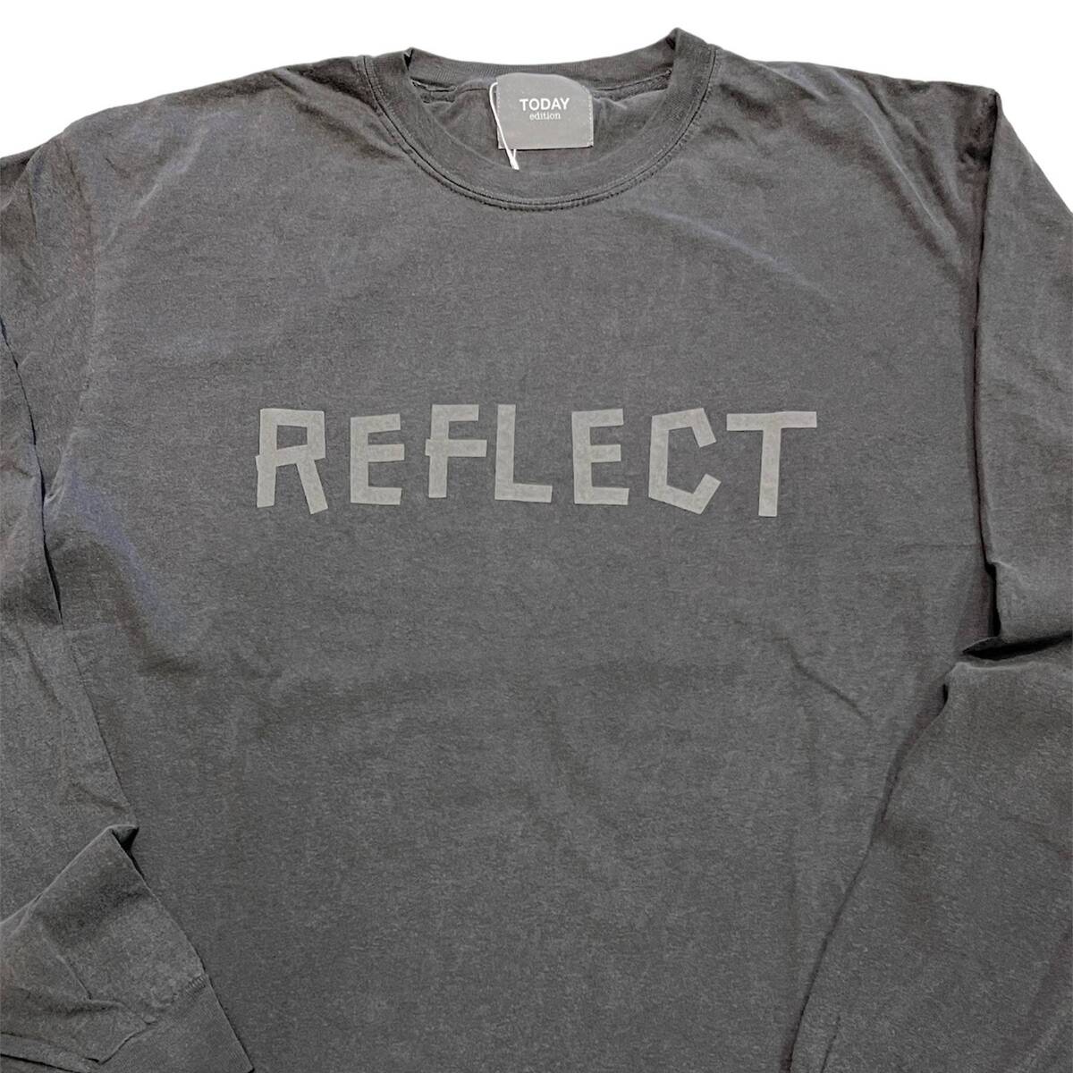 TODAY edition reflect #02 L/S Tee -black - 画像2枚目