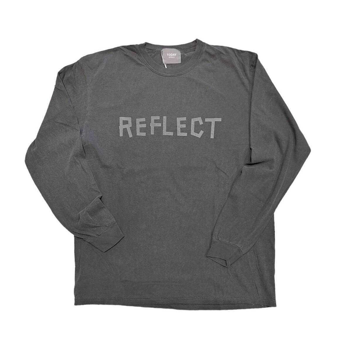 TODAY edition reflect #02 L/S Tee -black - 画像1枚目