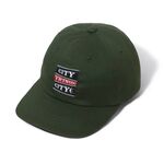 CITY COUNTRY CITY Embroidered Logo Cotton Cap souund city country city -green 1