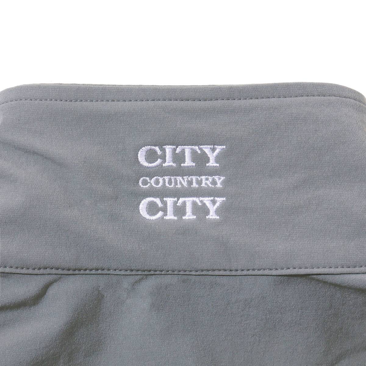 CITY COUNTRY CITY Embroidered Logo Stretch Nylon Jacket -olive - 画像4枚目