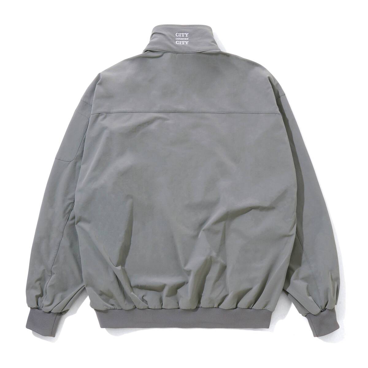 CITY COUNTRY CITY Embroidered Logo Stretch Nylon Jacket -olive - 画像3枚目