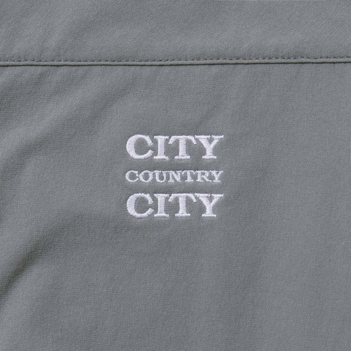 CITY COUNTRY CITY Embroidered Logo Stretch Nylon Jacket -olive 