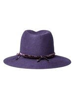 TAKAHIROMIYASHITATheSoloist nobled hat / vervet ribbon - purple 4