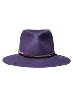 TAKAHIROMIYASHITATheSoloist nobled hat / vervet ribbon - purple 2