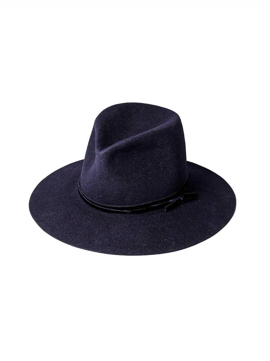 TAKAHIROMIYASHITATheSoloist nobled hat / vervet ribbon - midnight 1