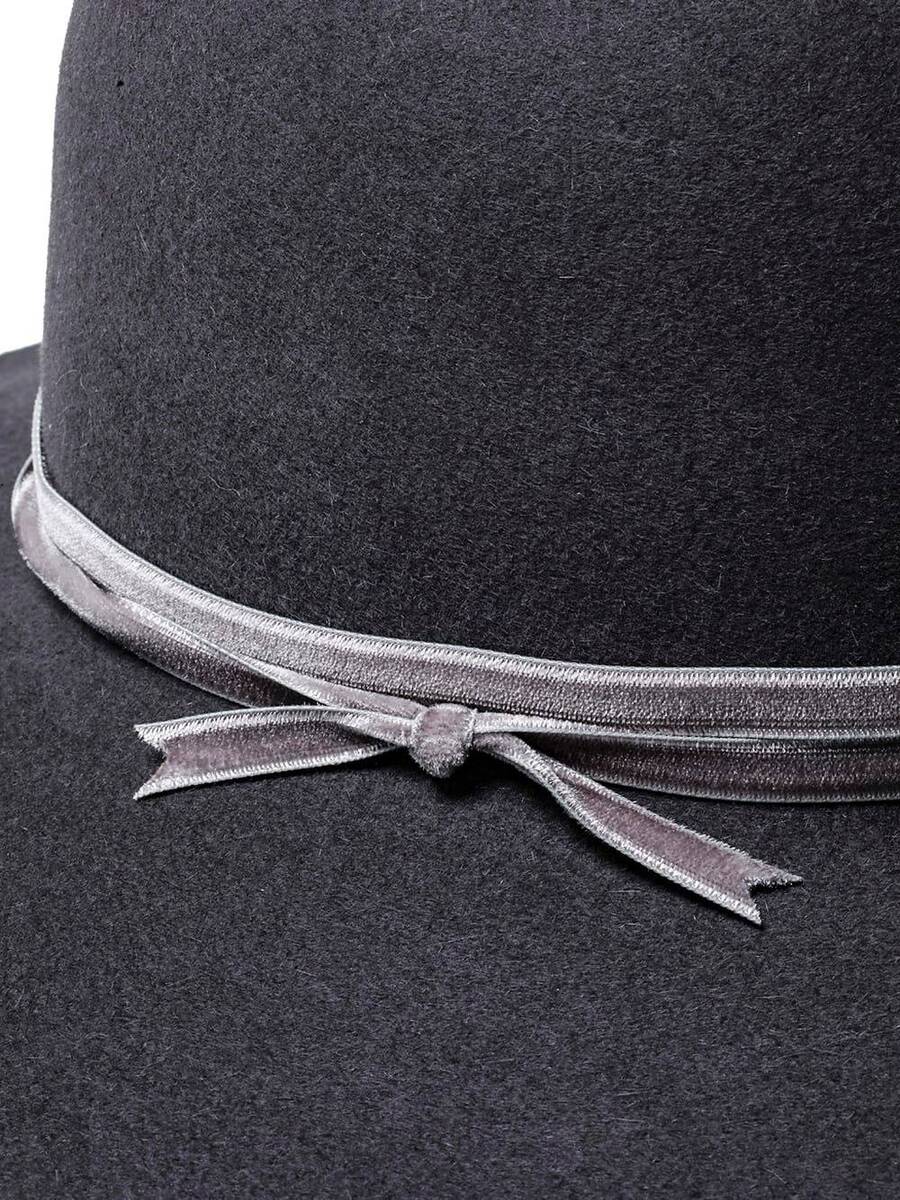 TAKAHIROMIYASHITATheSoloist nobled hat / vervet ribbon - gray - 画像5枚目