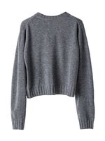 TAKAHIROMIYASHITATheSoloist lambs wool cropped cardigan-gray 3