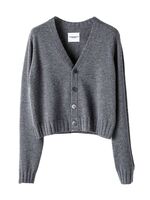 TAKAHIROMIYASHITATheSoloist lambs wool cropped cardigan-gray 1