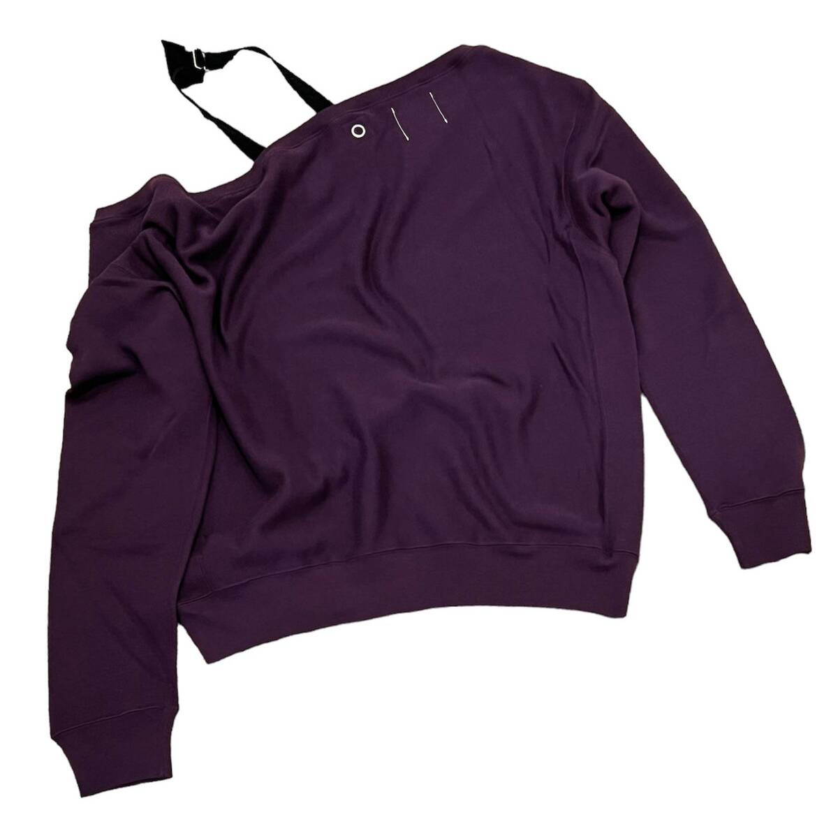 TAKAHIROMIYASHITATheSoloist drop shoulder crewneck sweat shirt - purple - 画像3枚目