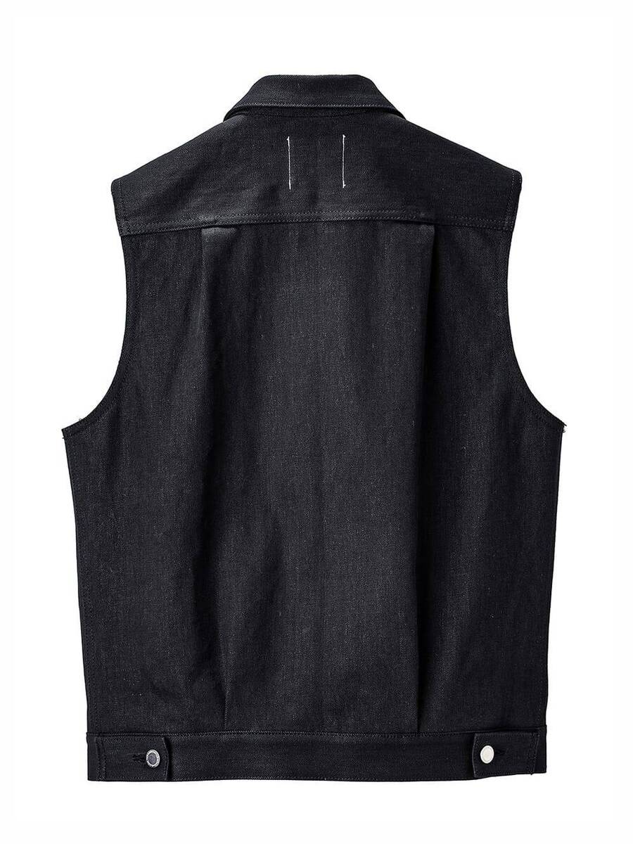 TAKAHIROMIYASHITATheSoloist right-left sleeveless jean jacket - 画像4枚目