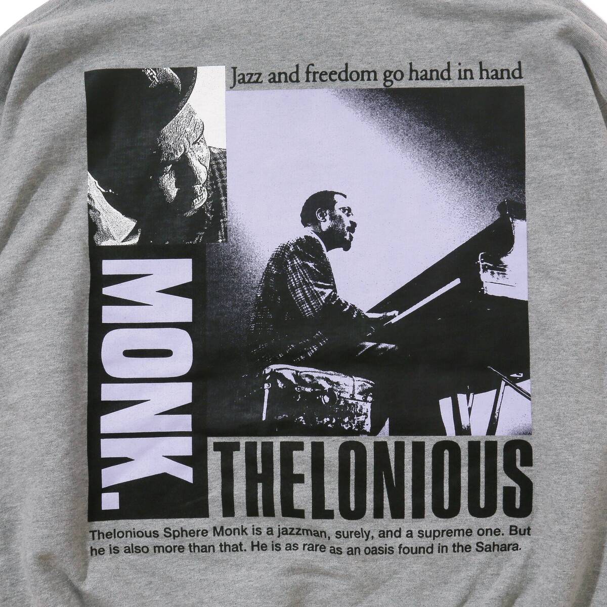 CITY COUNTRY CITY cotton Hoodie Thelonious Monk Piano,Compose - 画像2枚目