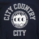 CITY COUNTRY CITY cotton Sweat Shirt College Logo -navy 3