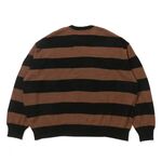 CITY COUNTRY CITY Embroidered Logo Border Knit -brown 2