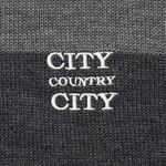 CITY COUNTRY CITY Embroidered Logo Border Knit -c gray 3