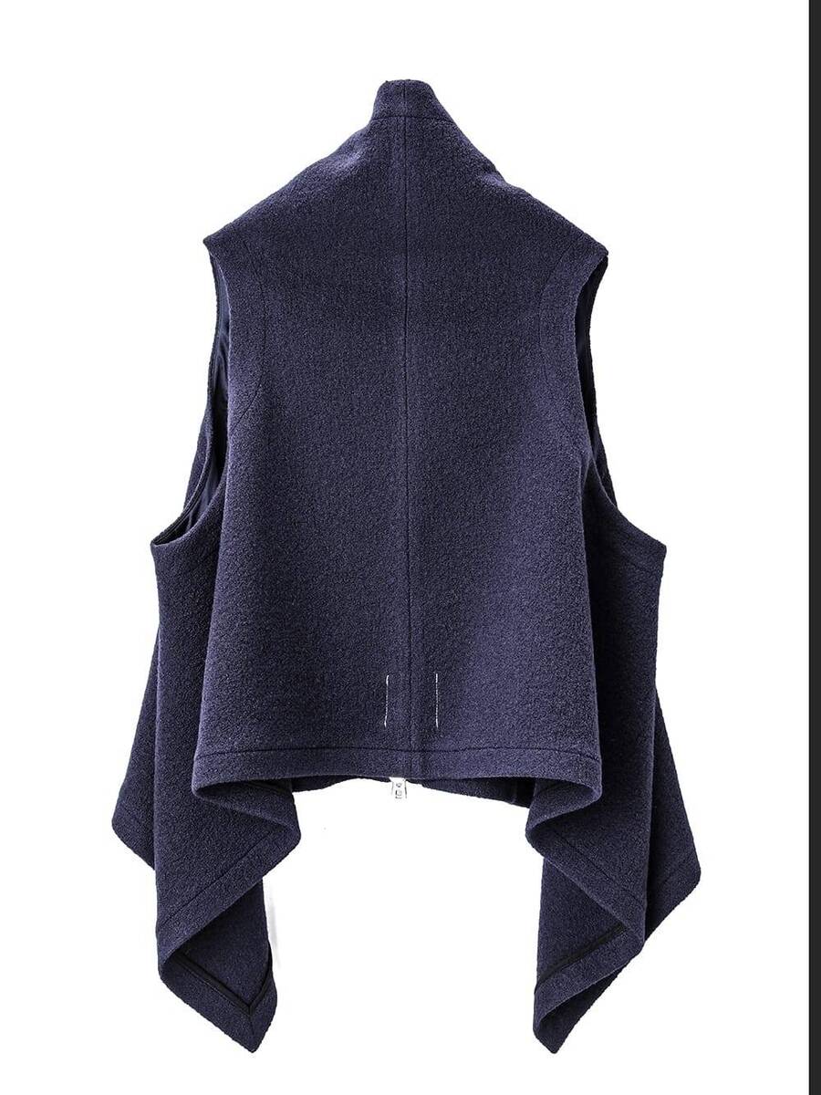 TAKAHIROMIYASHITATheSoloist two-way wrap around vest -purple - 画像4枚目