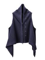 TAKAHIROMIYASHITATheSoloist two-way wrap around vest -purple 1