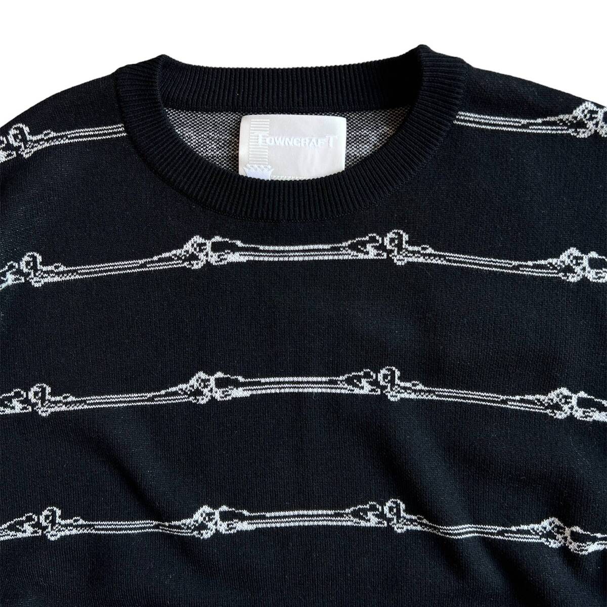 TOWN CRAFT born stripe crew neck sweater - 画像2枚目