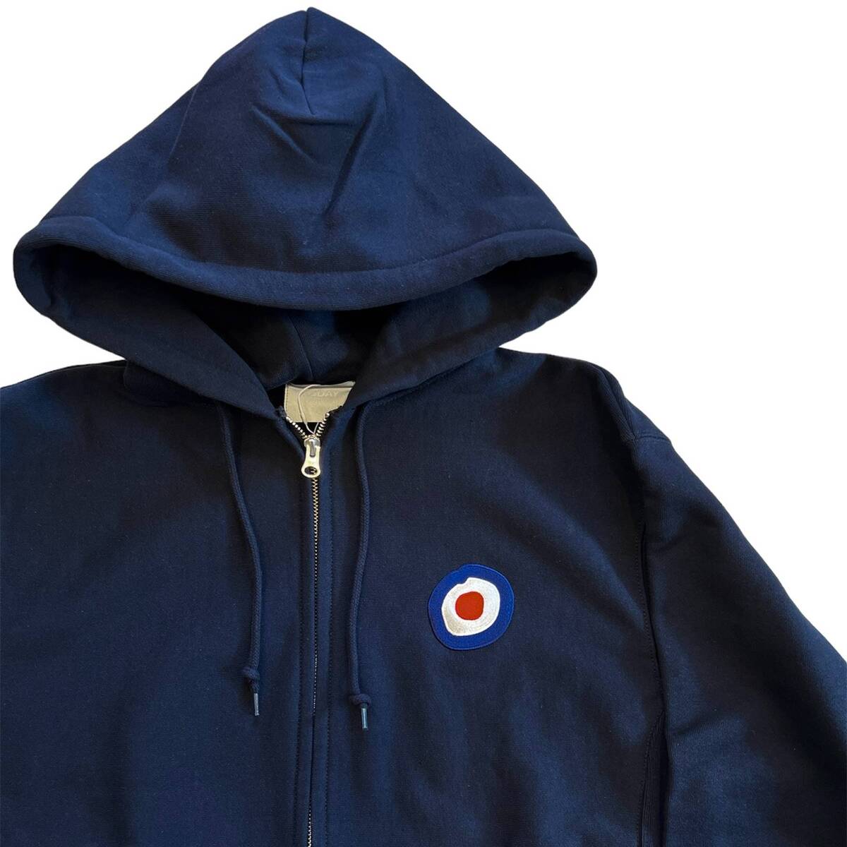 TODAY edition target mark zip up sweat parka - 画像2枚目