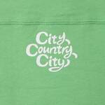 CITY COUNTRY CITY Embroidered Switching cotton Sweat shirts 4