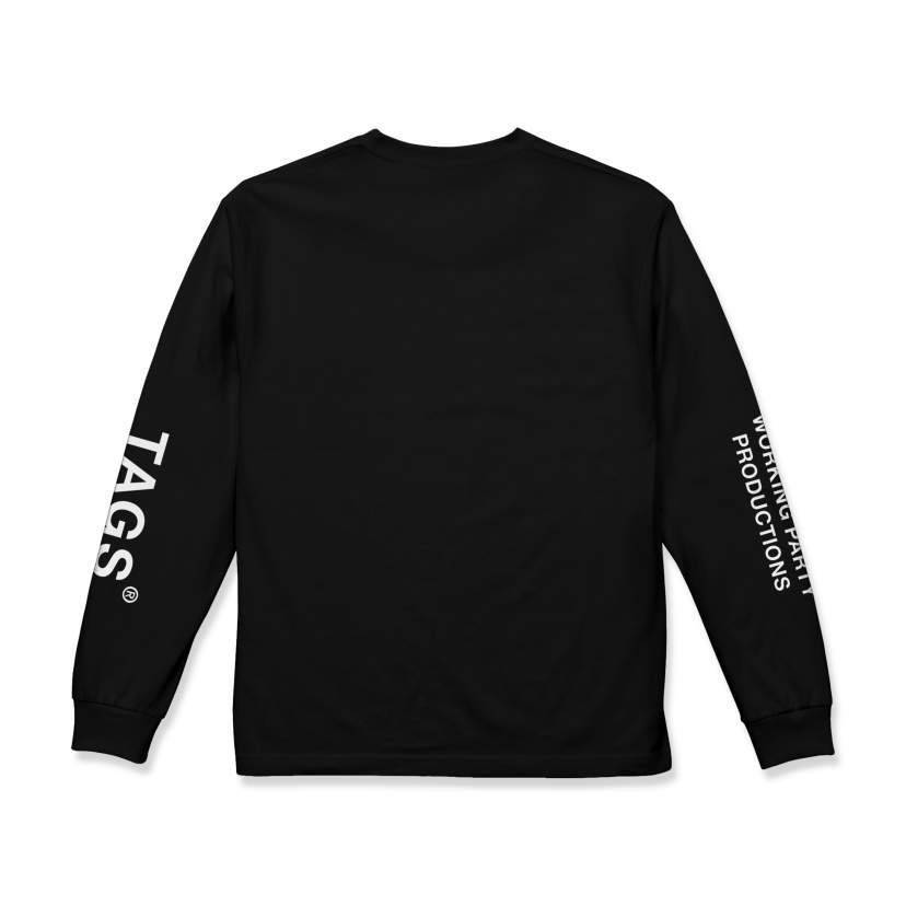 TAGS WKGPTY Logo L/S Tee -black - 画像2枚目