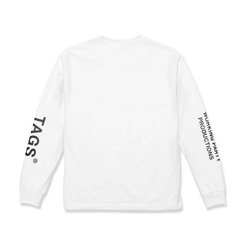 TAGS WKGPTY Logo L/S Tee -white - 画像2枚目