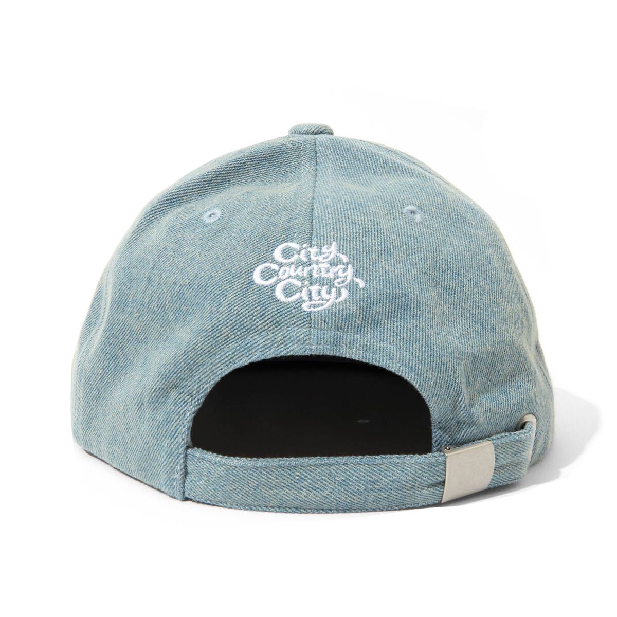 CITY COUNTRY CITY Embroidered Logo Denim Cap CITY COUNTRY CITY -light blue - 画像3枚目