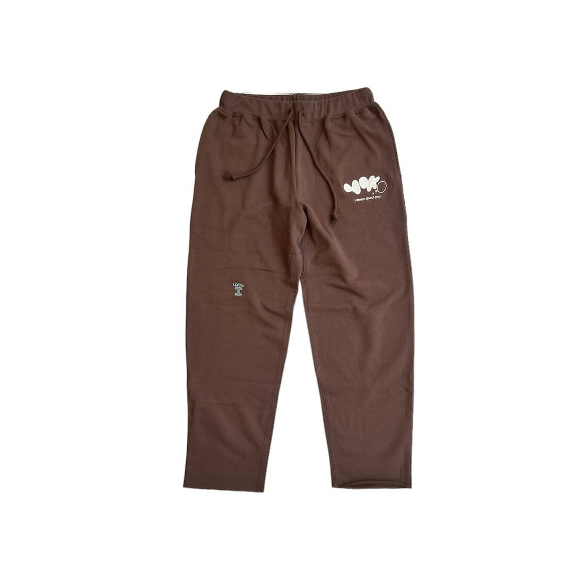 TODAY edition "YOKO" sweat pants -brown - 画像2枚目