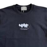 TODAY edition "YOKO" cut off sweat shirt -black 2