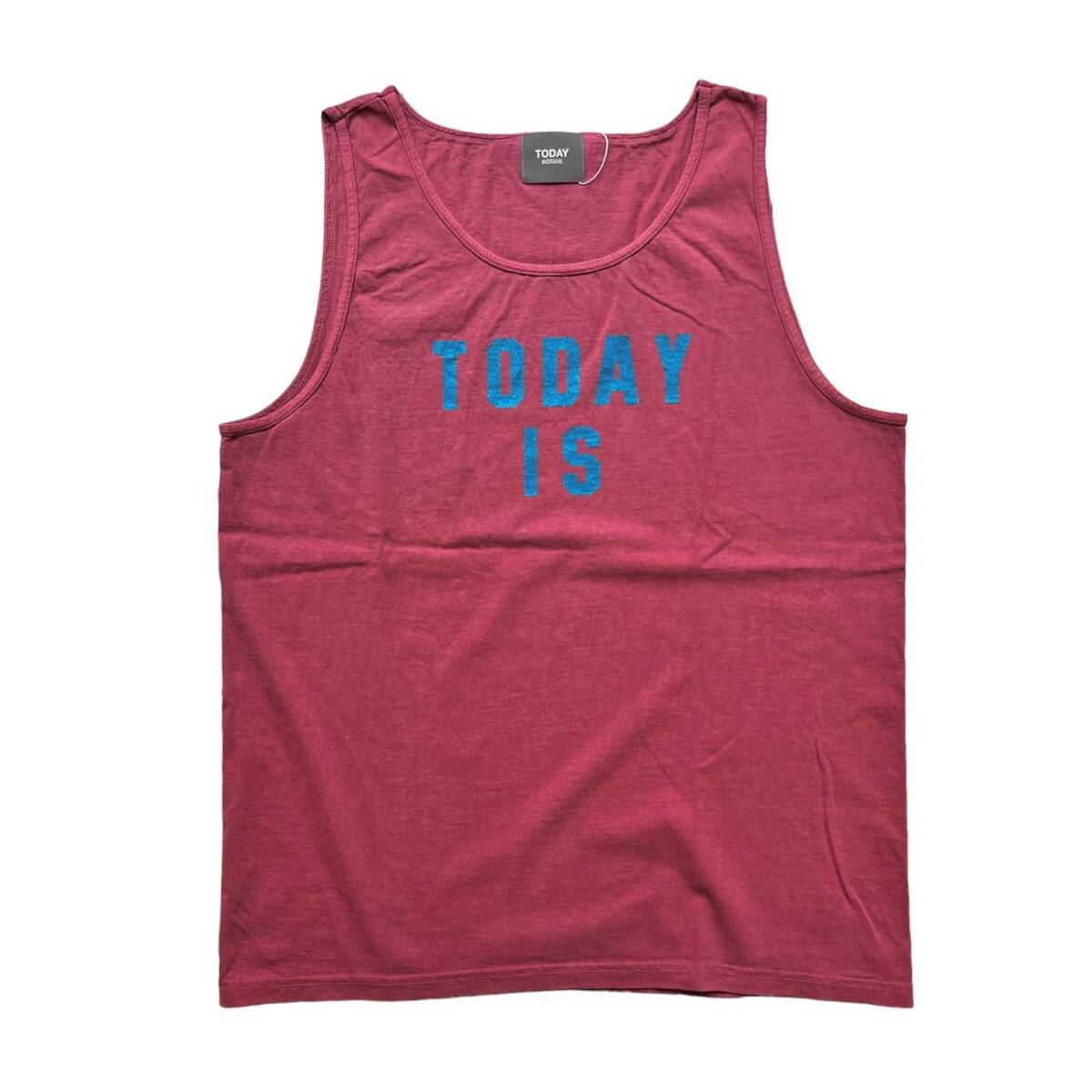 TODAY edition "TODAY IS" Tank Top -red 1