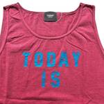 TODAY edition "TODAY IS" Tank Top -red 2