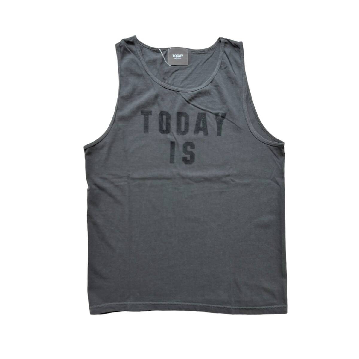 TODAY edition "TODAY IS" Tank Top -black 1