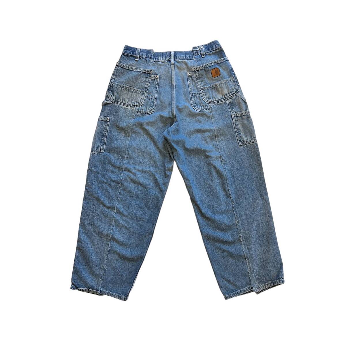 OLDPARK baggy painter pants blue-L - 画像2枚目