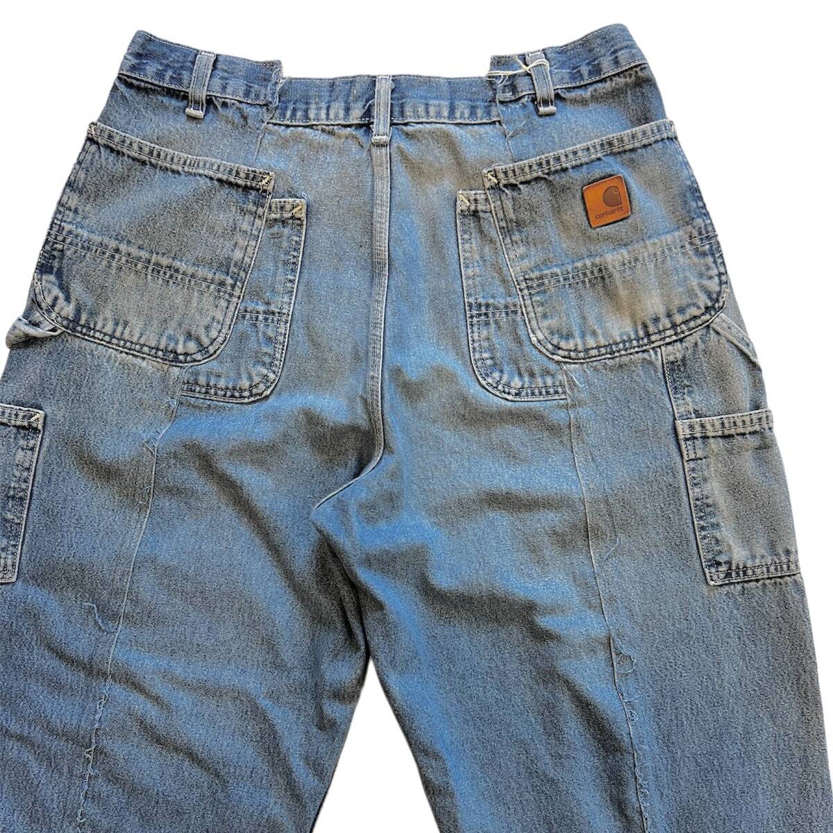 OLDPARK baggy painter pants blue-L - 画像3枚目