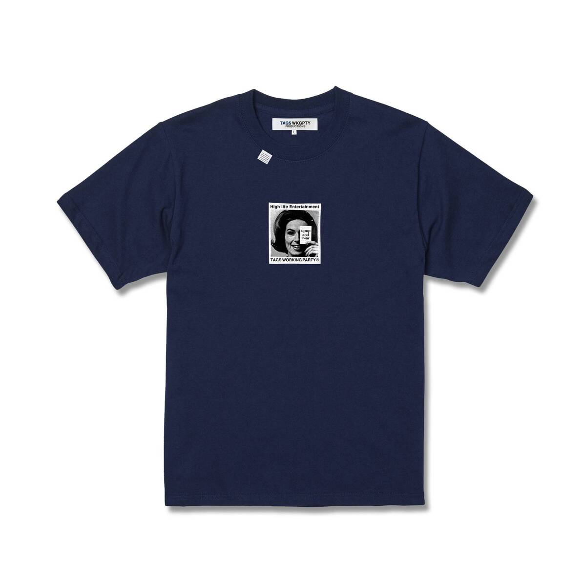 TAGS WKGPTY High life Tee -navy - 画像1枚目